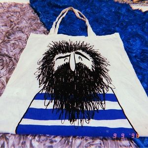 Bearded Man Tote Bag